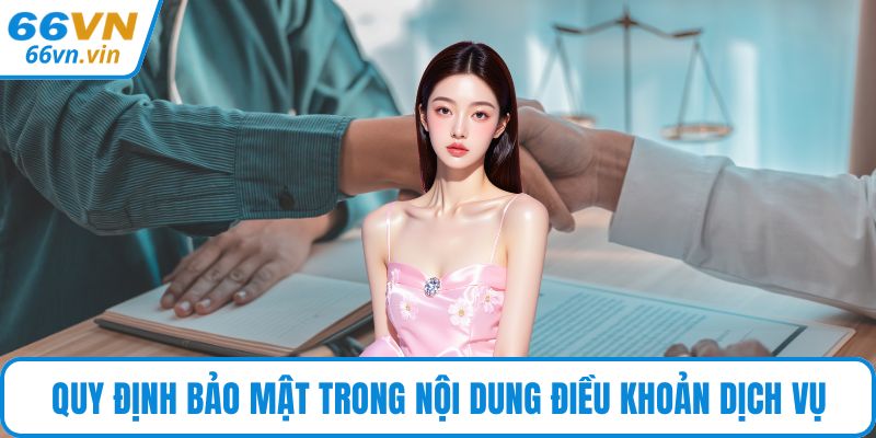 Quy định bảo mật trong nội dung điều khoản dịch vụ
